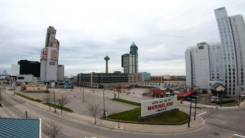 Timelapse of Downtown Niagara Falls Stock Footage 130353734