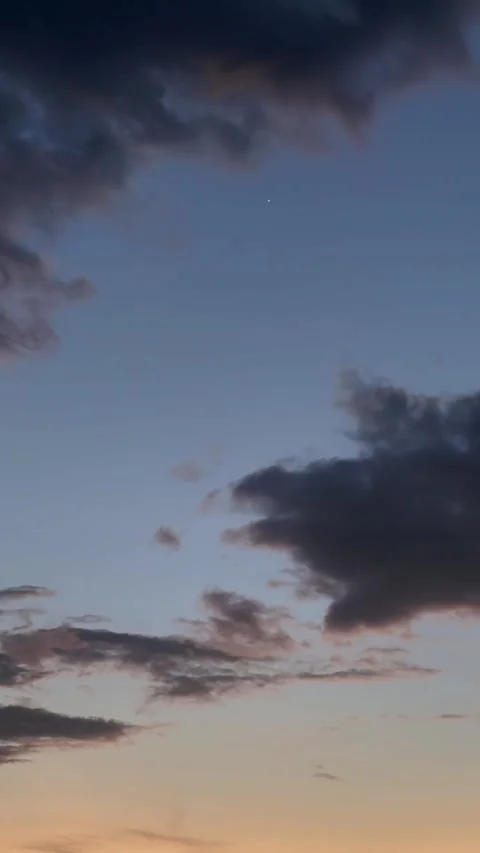 Timelapse of Dramatic Clouds at Sunset Stock Footage 337871977