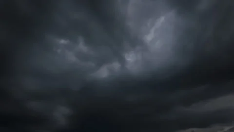 Timelapse of Dramatic Dark Clouds Moving Across the Sky Stock-Footage 310950326