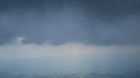 Timelapse of dramatic dark clouds in the sky Stock-Footage 290814435