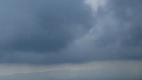 Timelapse of dramatic dark clouds in the sky Stock-Footage 290814457