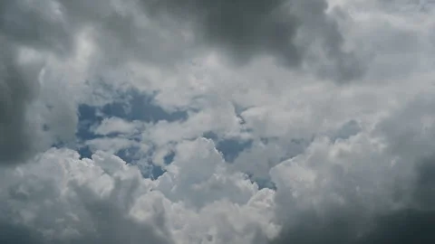 Timelapse of the dramatic dark storm sky and cloud with 4k resolution. Stock Footage 250499183