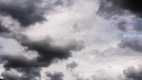 Timelapse of Dramatic Sky with Storm Clouds.Storm clouds timelapse sky Stock Footage 154030910