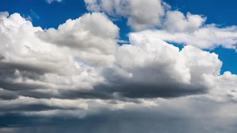 Timelapse of a dramatic stormy sky Stock Footage 277285026