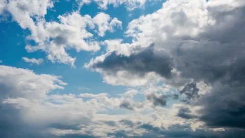 Timelapse of a dramatic stormy sky Stock Footage 277291101