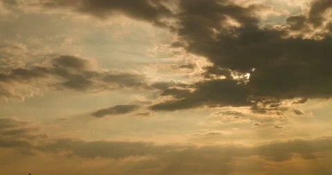 Timelapse dramatic Sunset sky range beautiful landscape dusk golden time vibrant Stock Footage 159791962