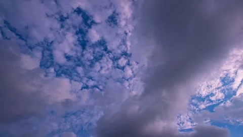 Timelapse Dramatic white cloud in blue Sky Stock Footage 312069999