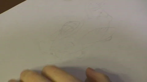 Timelapse Drawing of a Toy Plane Stock Footage 581329