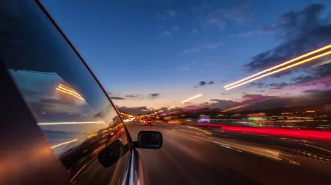 Timelapse drive along 10 freeway, Moscow, Russia. Stock Footage 68143587