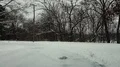 Timelapse drive on snowy winter road. HD видео футажи