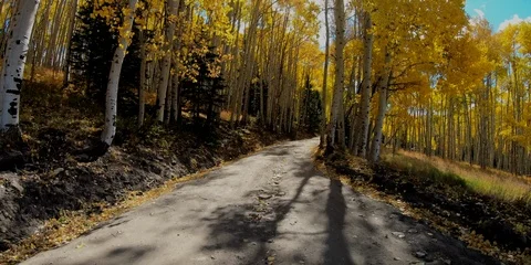 Timelapse drive through San Juan Mountains between Ridgway and Telluride Stock Footage 131344158