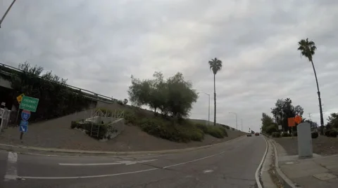 Timelapse Driving on 10 Freeway to 110 Freeway North Stock Footage 65128794