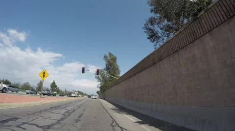 Timelapse Driving on 101 Freeway through Cahuenga Pass Stock Footage 64951436