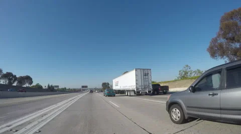 Timelapse Driving on 110 Freeway North to 105 Freeway Stock Footage 62689760