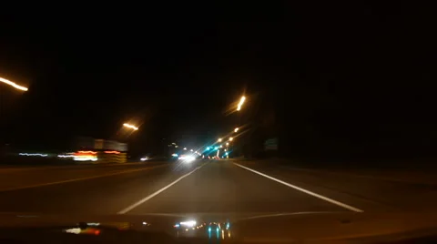 Timelapse - driving in city Stock Footage 881084