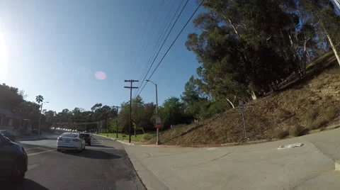 Timelapse Driving into Dodger Stadium Stock Footage 64952325