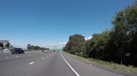 Timelapse Driving on Freeway in Long Beach Stock Footage 65129176
