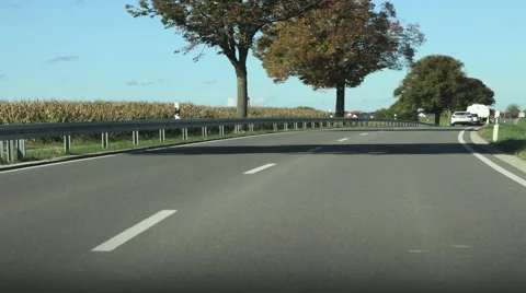 Timelapse of driving on the highway in Germany Stock Footage 44234760