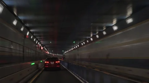 Timelapse driving in the Lincoln Tunnel Stock Video Pond5 - Main Image