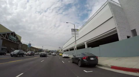 Timelapse Driving North on La Brea Ave Stock Footage 64980693