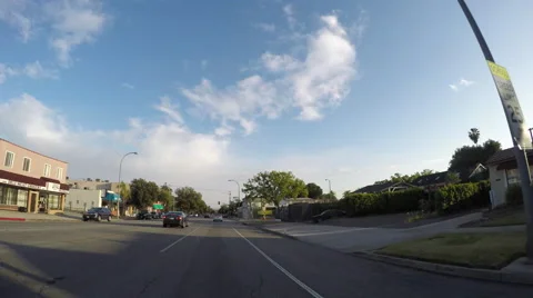 Timelapse Driving in Pasadena to Arcadia Stock Footage 64948683