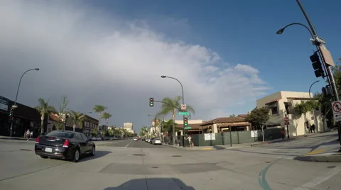 Timelapse Driving in Pasadena on Cloudy Day Stock Footage 64952329