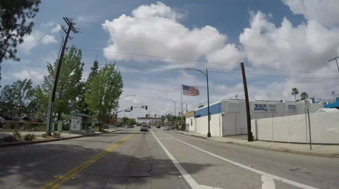 Timelapse of Driving Through Burbank Stock Footage 62691834