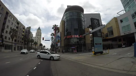 Timelapse of Driving Through Hollywood and Highland Stock Footage 62691874
