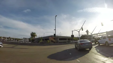 Timelapse of Driving through LAX Stock Footage 62696601