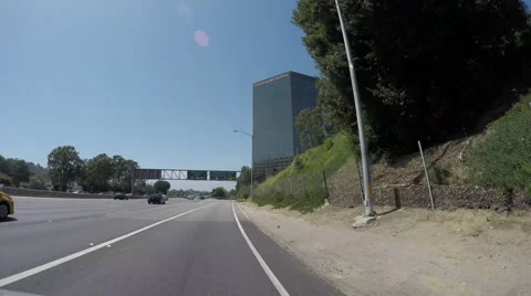 Timelapse Driving by Universal City to Burbank Stock Footage 64948754