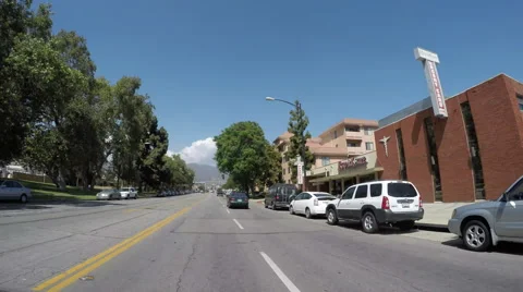Timelapse Driving on West Olive North in Burbank Stock Footage 64948206