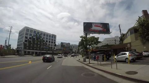 Timelapse of Driving West on The Sunset Strip Stock Footage 62692819