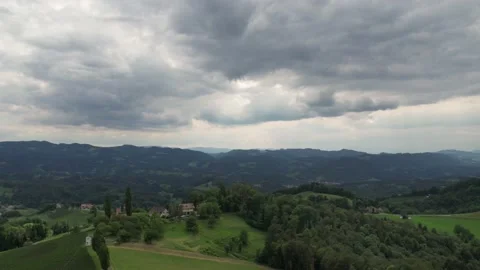 Timelapse drone flight wine route austria 스톡 동영상 197370626