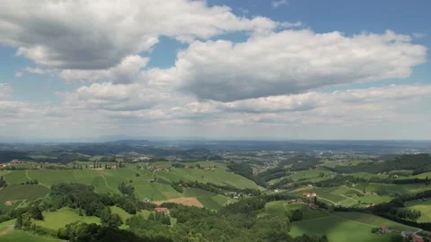 Timelapse drone flight wine route austria 스톡 동영상 197370668