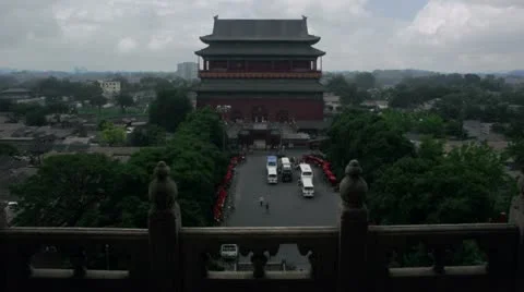 Timelapse Drum Tower 스톡 동영상 11528396