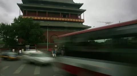 Timelapse Drum Tower Vídeo Stock 11537609