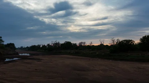 Timelapse of a dry river bed Stock Footage 310544909