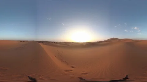 TIMELAPSE DUNES SUNSET DESERT Stock Footage