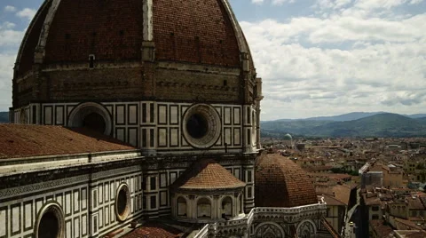 Timelapse of the Duomo Cathedral, Florence, Italy Stock Footage