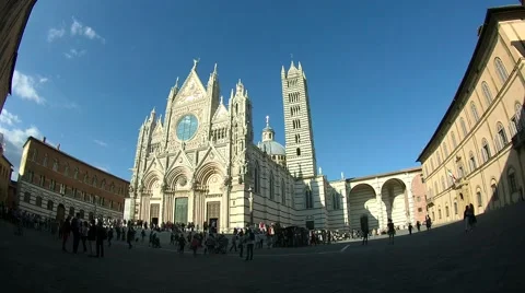 Timelapse Duomo Siena  Stock Footage 56197519