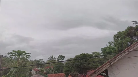 Timelapse during the clouds on a cloudy morning Stock Footage 295589034