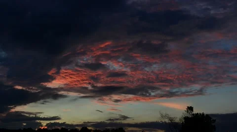 Timelapse during sunset Stock Footage