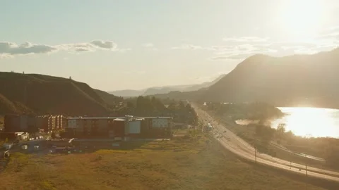 Timelapse Into Dusk Over viewing Valley Video stock 157511966
