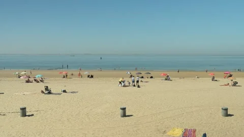 Timelapse of a dutch beach Stock Footage 308934566
