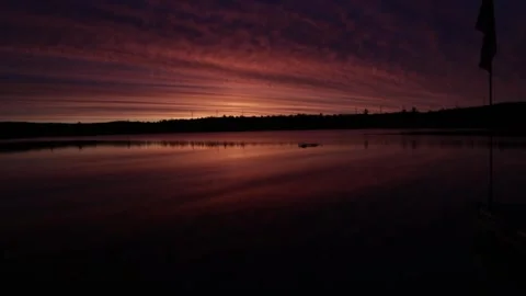 Timelapse early am sunrise on Egg Pond 5-24-26 Stock Footage 338004529