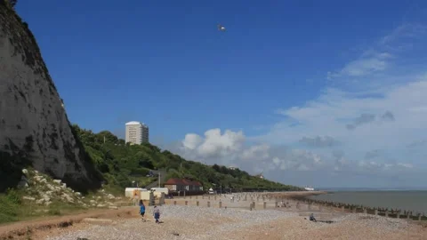 Timelapse of Eastbourne Seafront Stock Footage 147683764