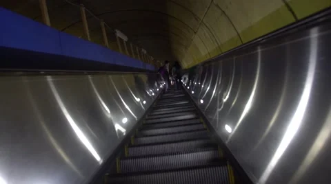 Timelapse of electric staircase Stock Footage 67291279