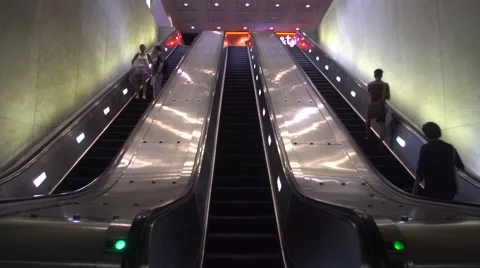 Timelapse of electric staircase Stock Footage 67292060