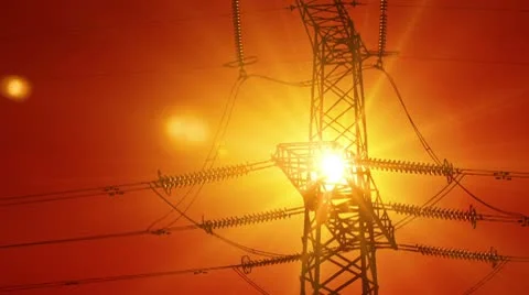 Timelapse electricity Video stock 9317386