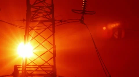 Timelapse electricity Stock Footage 9319374